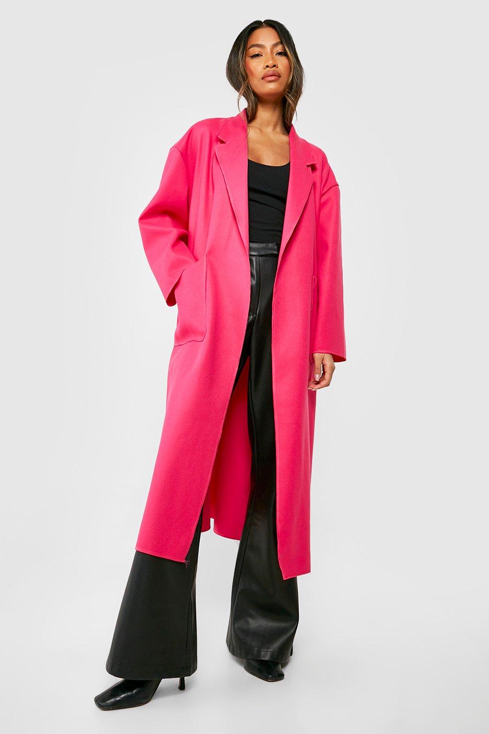 Bright pink 2025 coat river island